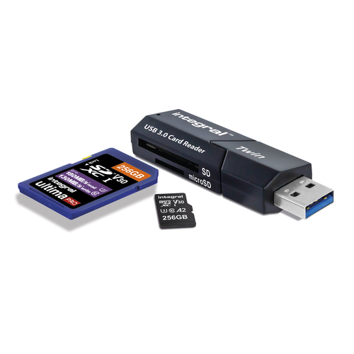 Integral USB 3.0 CARD READER TWIN SLOT SD MICRO SD V3 ETAIL – image 2
