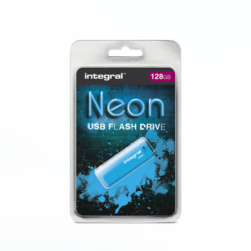 Integral 128GB USB2.0 DRIVE NEON BLUE – image 7