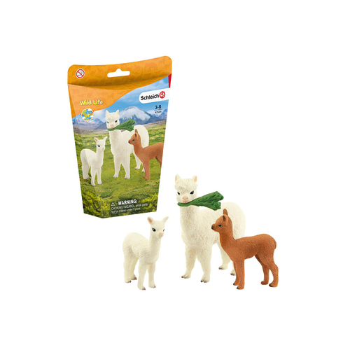Schleich Wild Life - Alpacafamilie speelfiguur, afbeelding 4