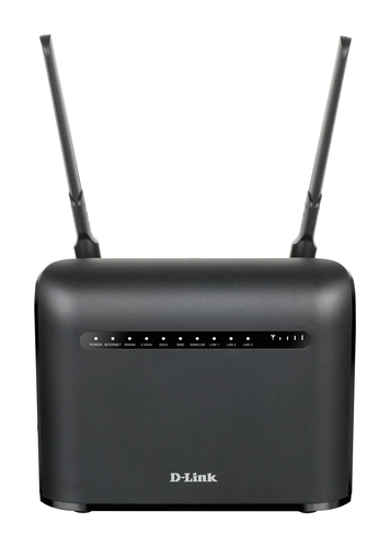 D-Link AC1200 беспроводной маршрутизатор Гигабитный Ethernet Двухдиапазонный (2,4Ггц/5Ггц) 4G Черный