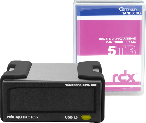 Tandberg RDX 5 TB USB3+ KIT extern black