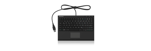 Keyboard USB RaidSonic ACK-3410 DE black Mini, afbeelding 4