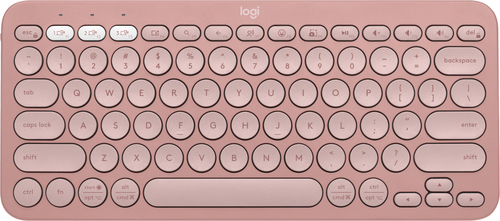 920-011785 Teclado Bluetooth Logitech Pebble Keys 2 K380S Emparejamiento Multidispositivo Inalámbrico Color Rosa 920-011785