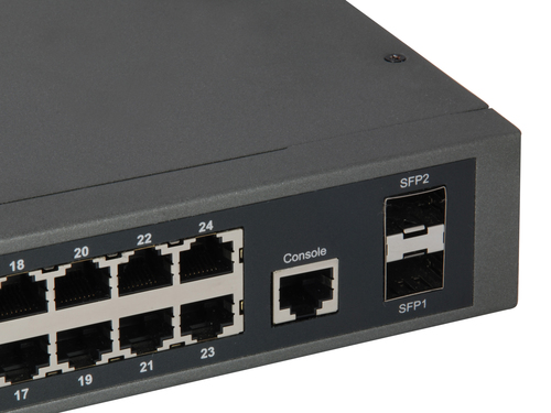 LevelOne Switch 24x GE GEP-2651 2xGSFP 370W 24xPoE+, afbeelding 3