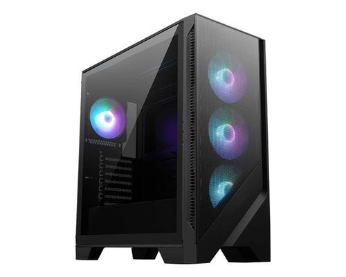 Msi Mag Forge 320R Airflow Mid Tower Tempered Glass Atx Gaming PC Case - Black - image 1