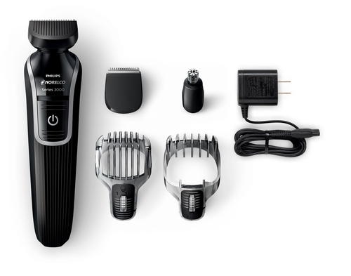 Philips Norelco Multigroom 3100 QG3330/49 body groomer/shaver Black, Silver