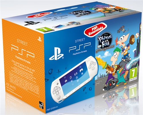 Sony Console Psp E-1004 + Phineas & Ferb Ess