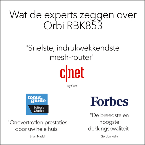 Netgear Orbi WiFi 6-systeem (RBK853) AX6000 mesh router, afbeelding 9