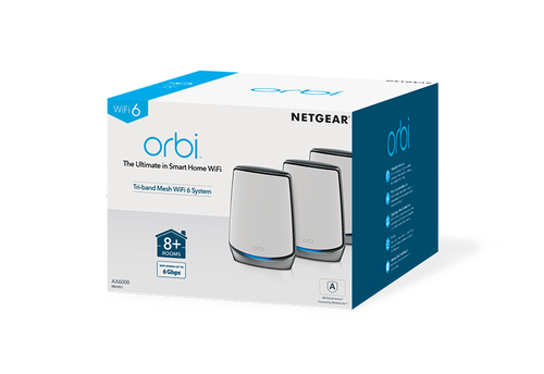 Netgear Orbi WiFi 6-systeem (RBK853) AX6000 mesh router, afbeelding 4