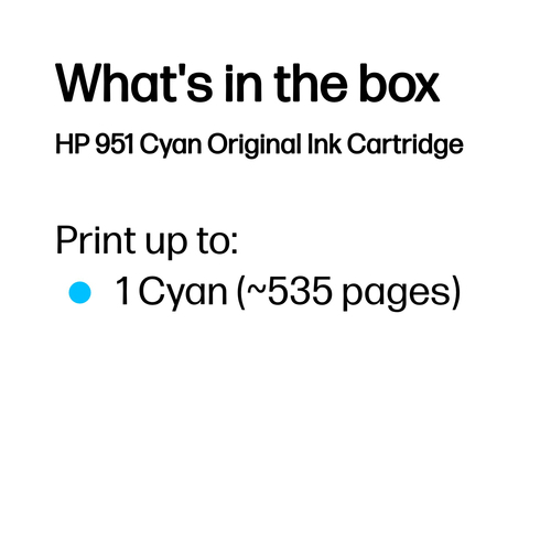 Original HP 951 Cyan Ink Cartridge - image 3