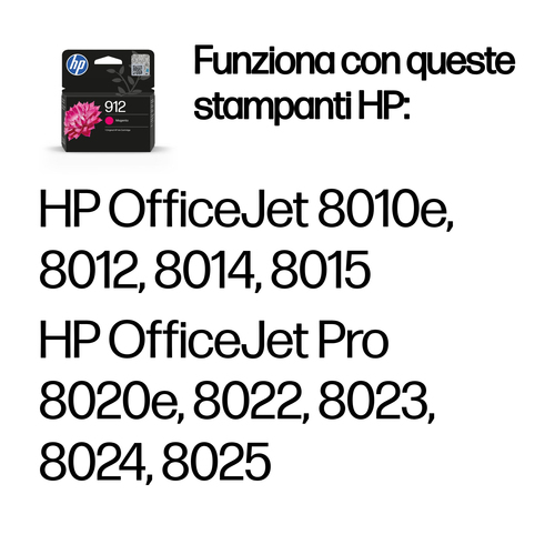 HP 912 – Cartuccia magenta originale