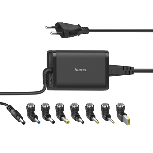 Hama UNIVERSELE NOTEBOOK-NETADAPTER, 15-19V/65W Voeding Zwart, afbeelding 2