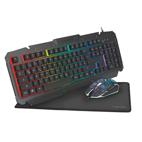 LogiLink ID0185 toetsenbord USB QWERTY Engels Zwart
