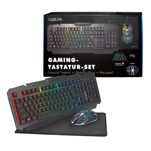 LogiLink ID0185 toetsenbord USB QWERTY Engels Zwart, afbeelding 10