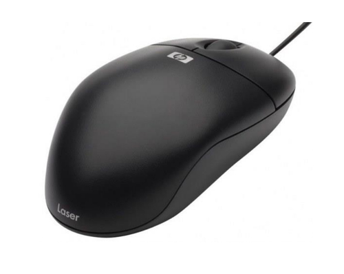 HP - Mouse Óptico - 2HD77LA - Alámbrico - USB - 800DPI - Color Negro - 2HD77LA