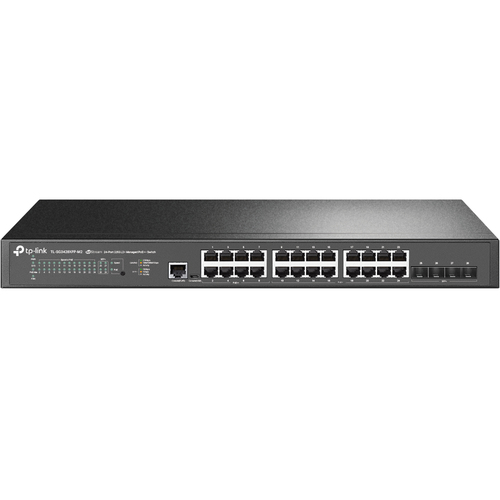 TP-Link JetStream TL-SG3428XPP-M2 сетевой коммутатор Управляемый L2+ 2.5G Ethernet (100/1000/2500) Питание по Ethernet (PoE) 1U Черный