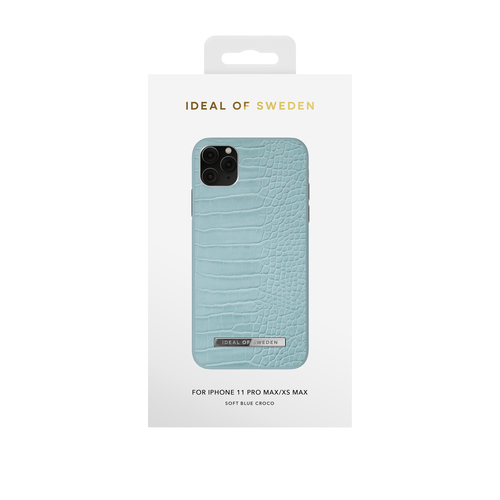 iDeal of Sweden Atelier Case iPhone 11PM/XSM Soft Blue Croc – image 1