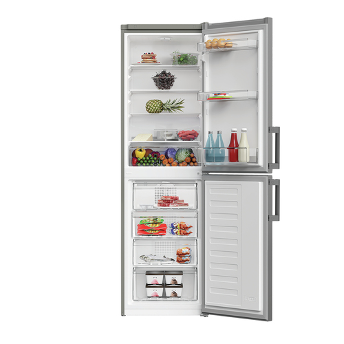 Indesit Iknh 1261 S4UK 50/50 Fridge Freezer - Silver/Grey - image 5