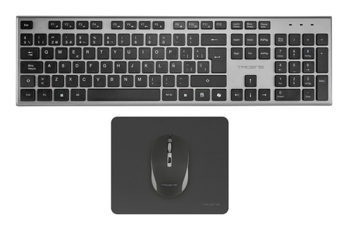 Tacens 6ZENITHES keyboard Mouse included Home/Office RF Wireless QWERTY Spanish Grey – image 1