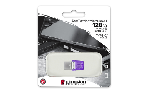 Kingston Technology DataTraveler MicroDuo 3C 128GB USB-C USB-A - image 5