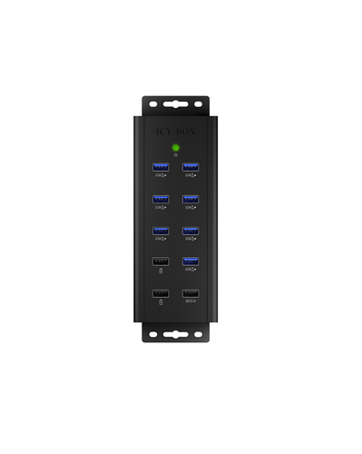 ICY BOX 7-Port - USB 30 USB-Hubs - USB 32 - 7 - Schwarz – Foto 5 von 11