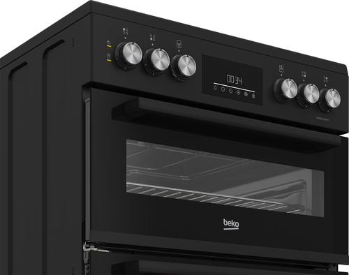 Beko AeroPerfect™ FTC6731K 60cm Wide Single Oven Electric Cooker with Ceramic Hob - Black - A Rated, Black - image 3
