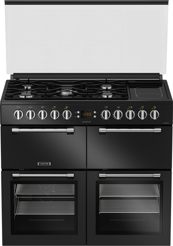 Leisure CC100F521K 100cm Wide Chefmaster Dual Fuel Range Cooker in Bla - image 1
