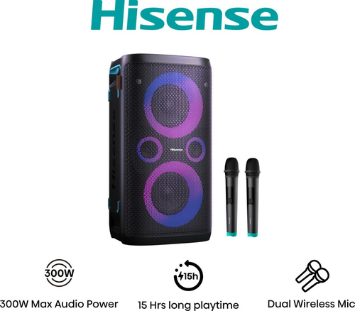 Hisense Party Storm 1 Party speaker Черный 300 W