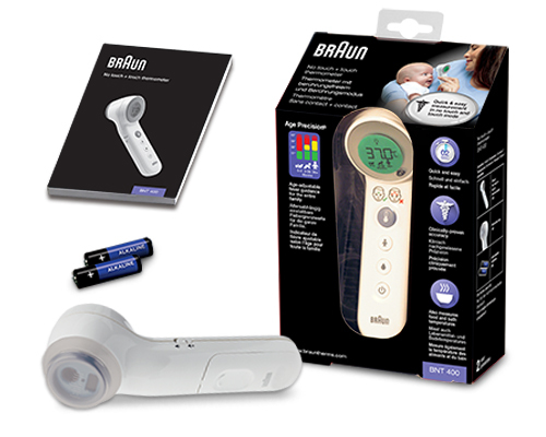 Braun Unisex No Touch Thermometer Age Percision in White White female - image 4
