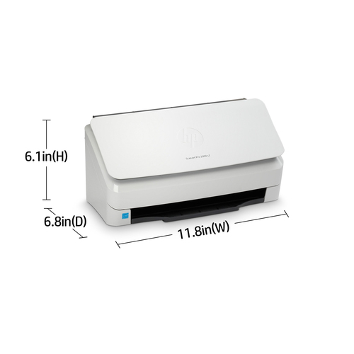 Datos del producto HP Scanjet Pro 2000 s2 Sheet-feed Scanner Escáner  alimentado con hojas 600 x 600 DPI A4 Negro, Blanco Escáneres (6FW06A)