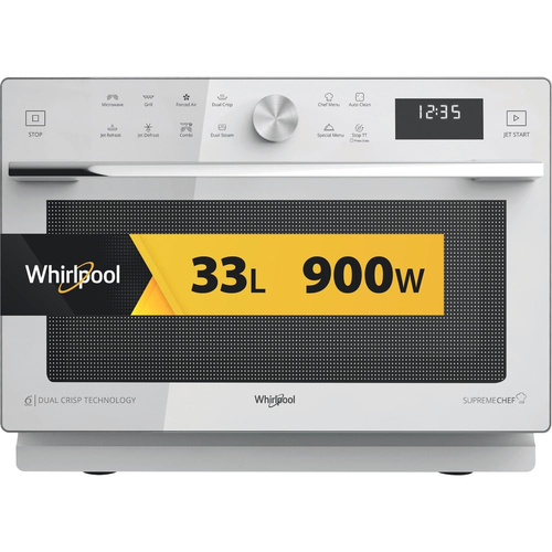 Whirlpool Supreme Chef MWSC 933 SW Белый Комбинированная микроволновая печь Столешница 33 L 900 W