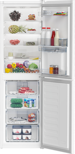 Beko CFG4582DW 182cm 50/50 Frost Free Fridge Freezer - White - E Rated, White - image 1