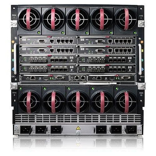 HP BLc7000 Single-Phase Enclosure, 2 Power Supplies, 6 Fans, 16 Insight Control Licenses