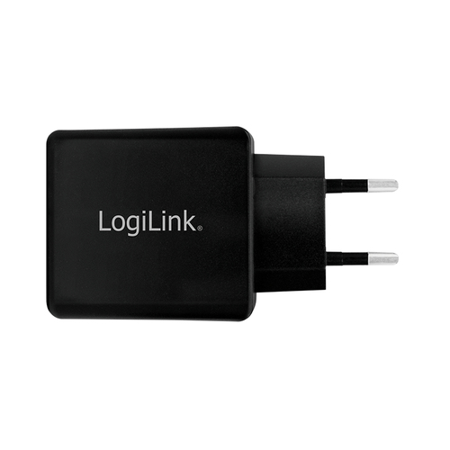Adap Logilink USB Wall Charger 2 Port black 2x USB-AF, 12W, afbeelding 2