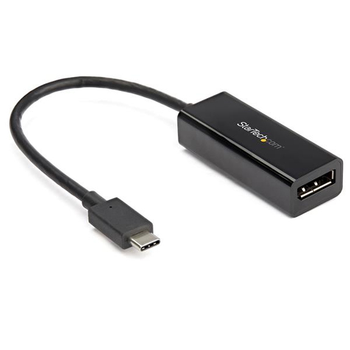 StarTech.com USB C to DisplayPort Adapter, 8K/5K/4K USB Type C to DP 1.4 Alt Mode Video Converter, HBR3/DSC/HDR, 8K 60Hz, Thunderbolt 3 Compatible DisplayPort 1.4 Monitor Display Adapter - 8K USB-C to DP Adapter (CDP2DP14B) DisplayPort adapter Sort