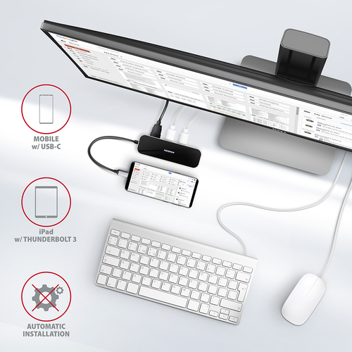 AXAGON SuperSpeed USB-C Hub USB-Hubs - USB 32 - 6 - Schwarz – Foto 9 von 11