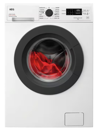AEG LWK6F50680 стирально-сушильная машина Отдельно стоящий Фронтальная загрузка Белый