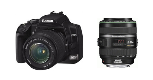 Canon EOS 400D + EF-S17-85 + EF70-300