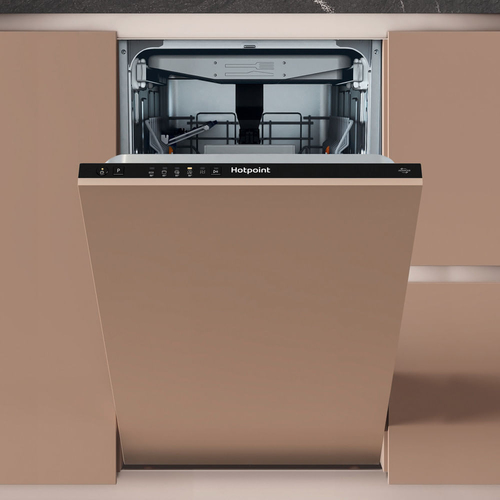 Hotpoint HP4ID11CS80UK Slimline Fully Integrated Dishwasher, Black - image 1