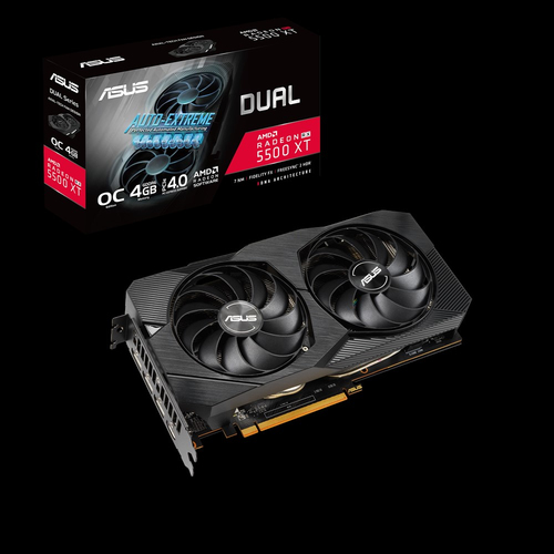 Specs ASUS Dual -RX5500XT-O4G-EVO AMD Radeon RX 5500 XT 4 GB GDDR6  (90YV0DV2-M0NA00)