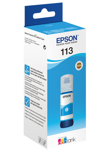 Epson 113 Ink Bottle EcoTank Pigment Cyan C13T06B240 - image 2