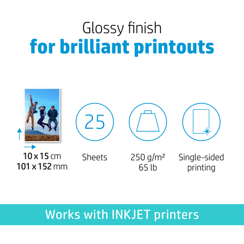 Original HP Glossy Photo Paper 250gsm (10x15) 25sh - image 7