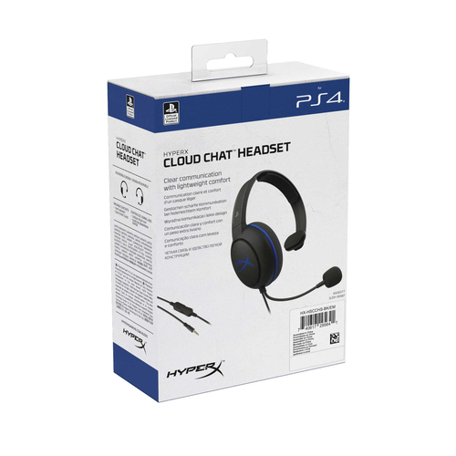 HyperX Cloud Chat. Product type: Headset. Connectivity technology: Wired. Recommended usage: Gaming. Headphone frequency: 