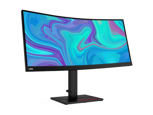 Lenovo ThinkVision T34w-20 - Monitor LED - curvado - 34 - 3440 x 1440 UWQHD - VA - 350 cd/m² - 30001 - 4 ms - HDMI DisplayPort USB-C - negro azabache - 61F3GAR1LA