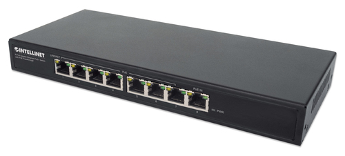 8-PT GIGABIT POE+ SWITCH W/ POE PASSTHRU