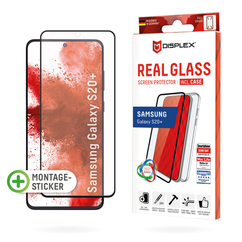 Displex Real Glass 3D. Screen protector type: Clear screen protector, Brand compatibility: Samsung, Compatibility: Galaxy 