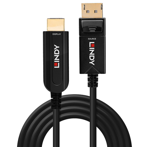 Lindy DP 1.2 auf HDMI 18G AOC Kabel, 30m, afbeelding 2