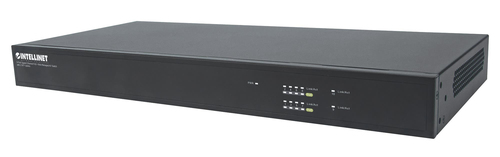 Intellinet 8-Port Gigabit Ethernet PoE+ Web-Managed AV Switch with 2 SFP Uplinks, Eight Rear-Facing PoE+ ports, IEEE 802.3at Power over Ethernet (PoE+), Layer2+