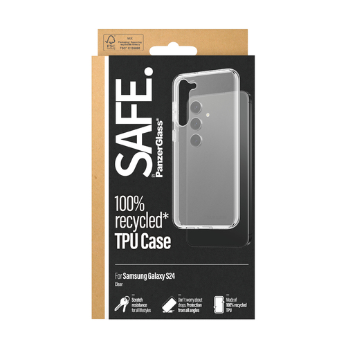 PanzerGlass SAFE. by PanzerGlass® TPU Case Samsung Galaxy S24 | Transparent – image 3