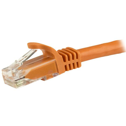 StarTech.com 1.5m CAT6 Ethernet Cable, 10 Gigabit Snagless RJ45 650MHz 100W PoE Patch Cord, CAT 6 10GbE UTP Network Cable wStrain Relief, Orange,, afbeelding 2